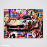 Der Bauplan der Geschwindigkeit – Silverstone Track Kunstdruck