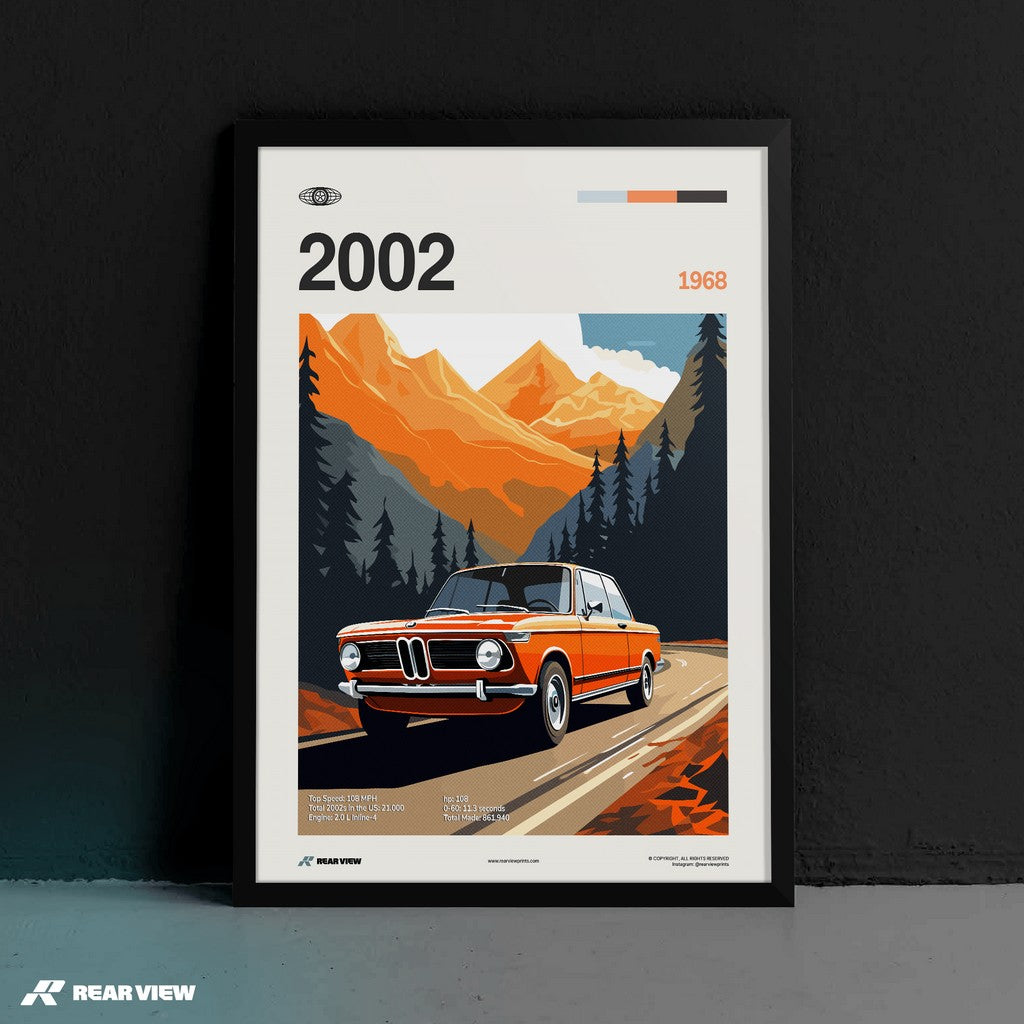 2002 1968 - Car Print
