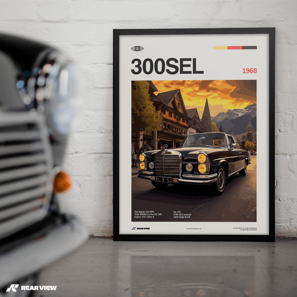 300 SEL 1968 - Car Print