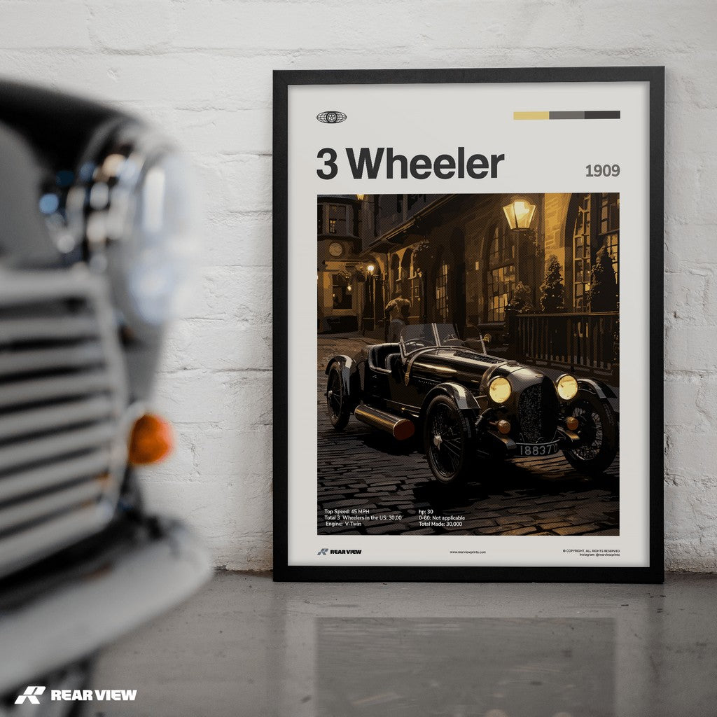 3 Wheeler 1909 - Car Print