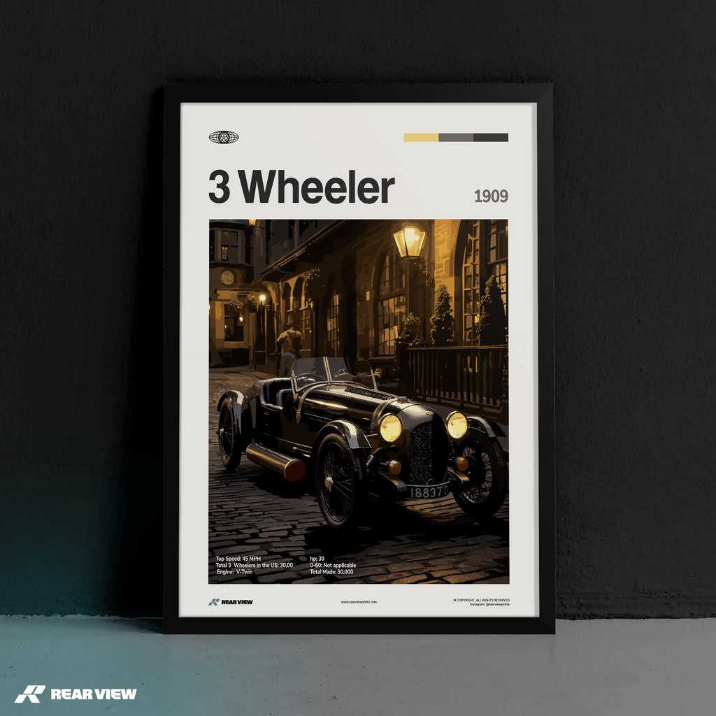 3 Wheeler 1909 - Car Print