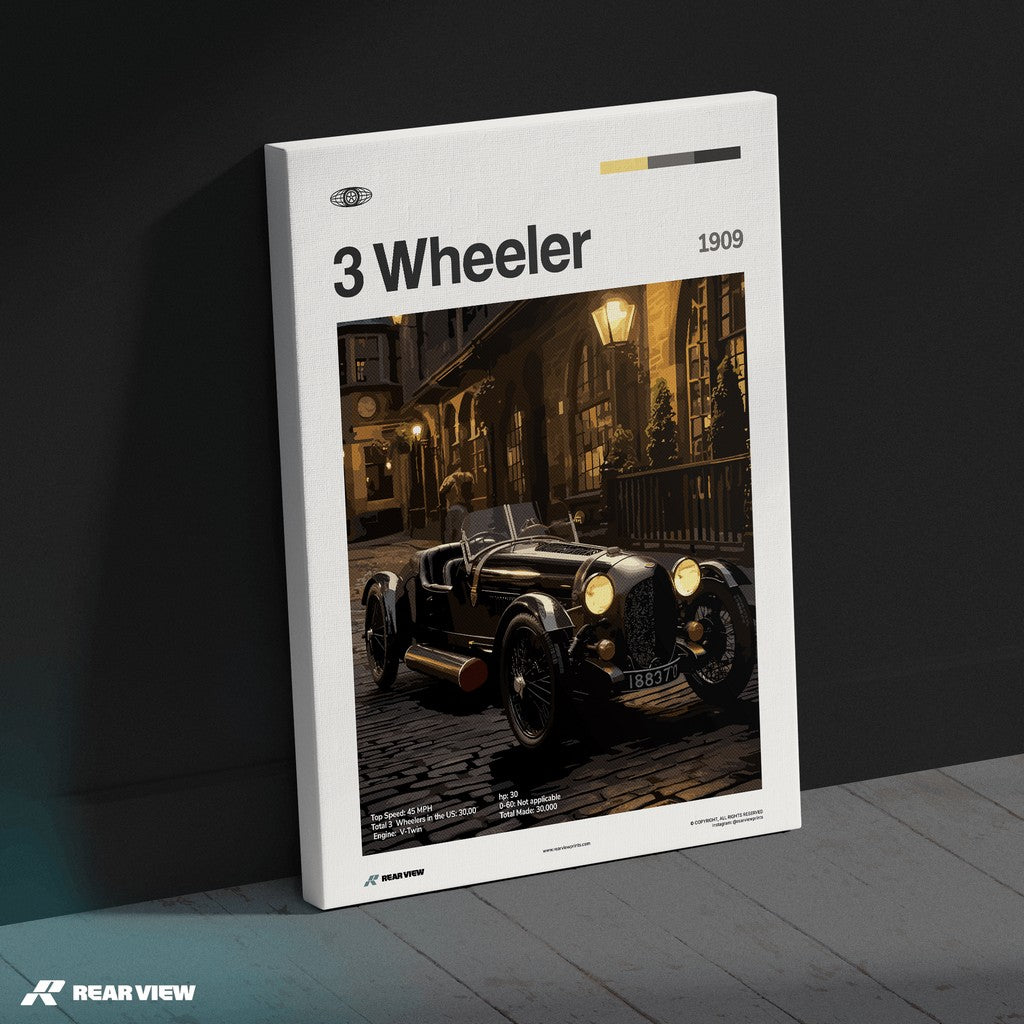 3 Wheeler 1909 - Car Print