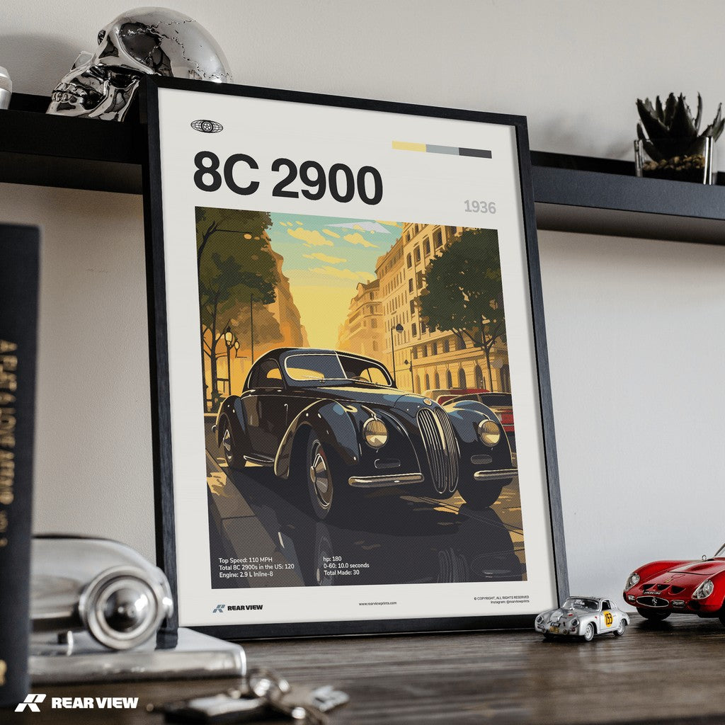 8C 2900 1936 - Car Print