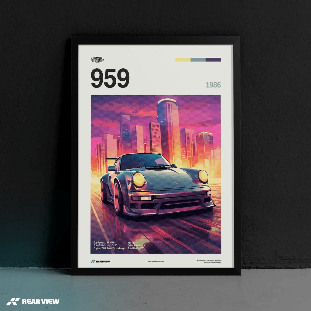 959 1986 - Car Print