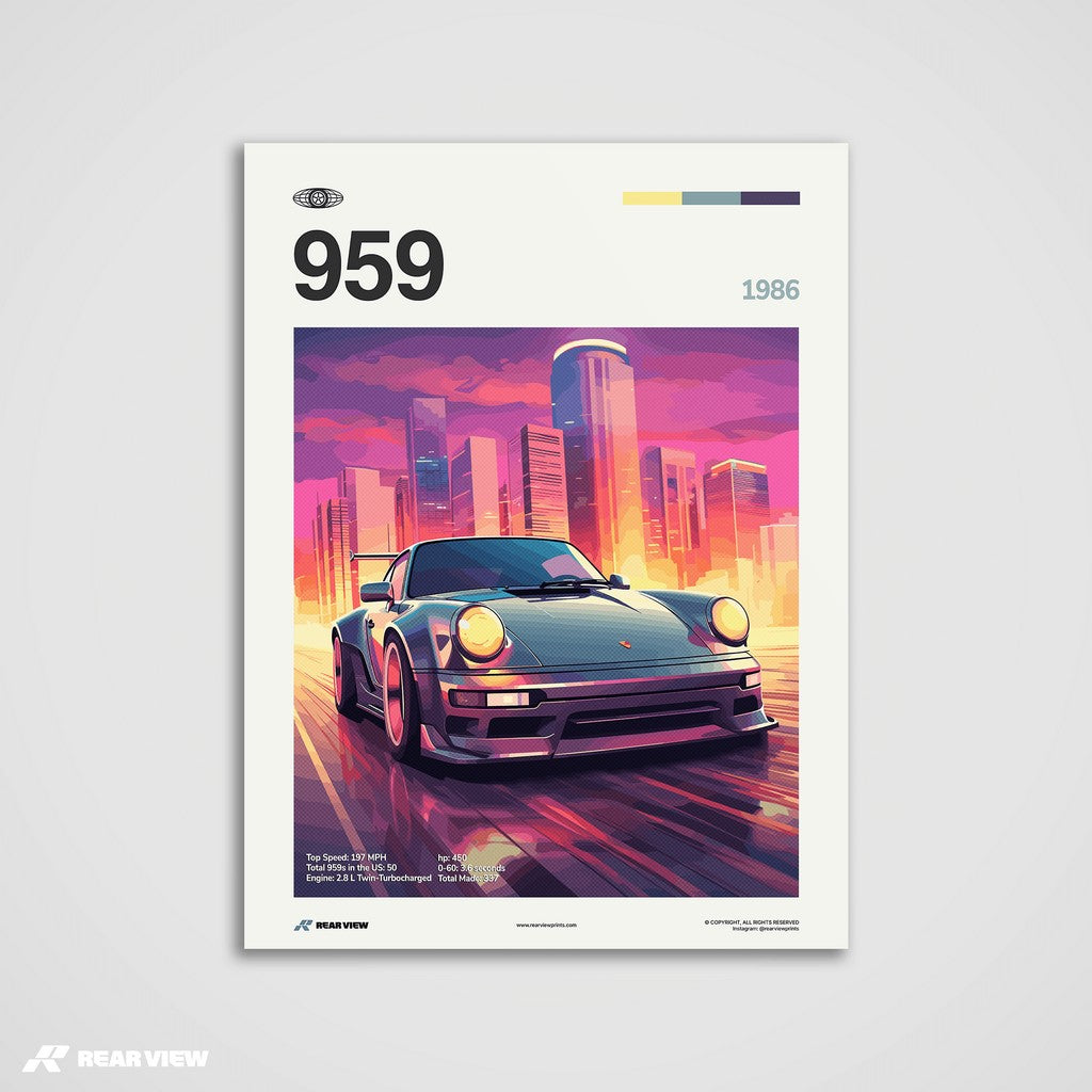 959 1986 - Car Print