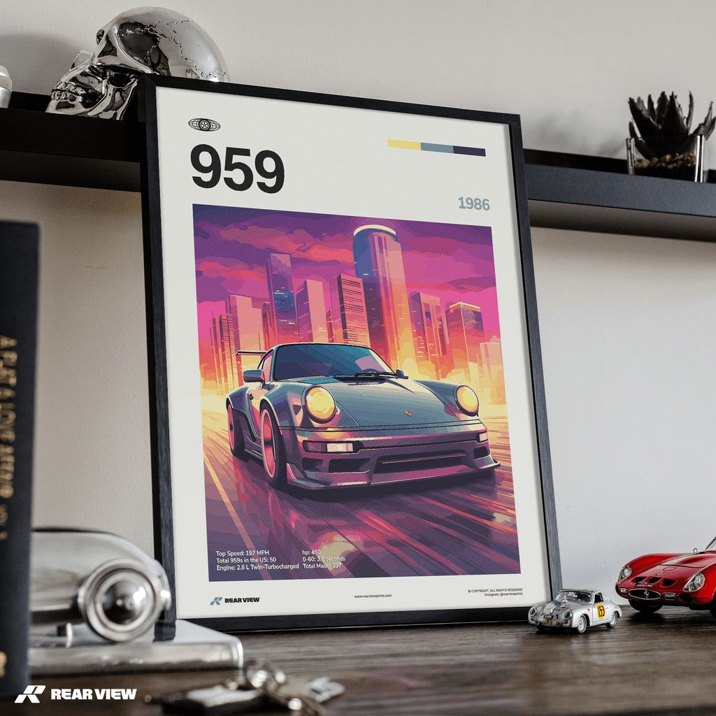 959 1986 - Car Print