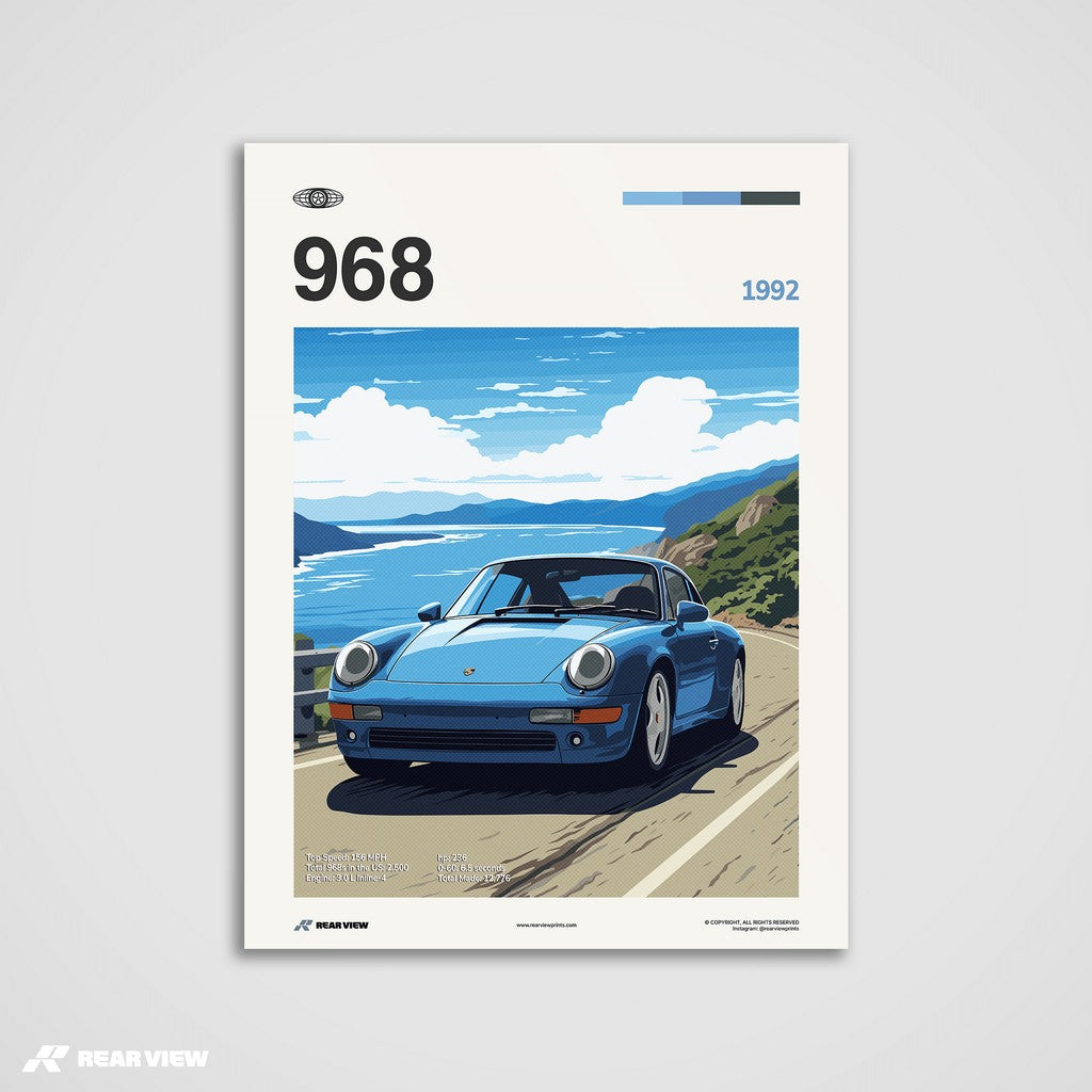 968 1992 - Car Print