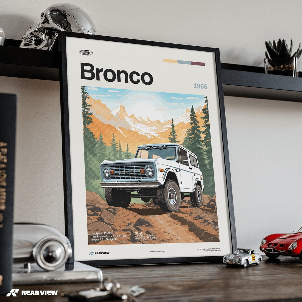 Bronco 1966 - Car Print