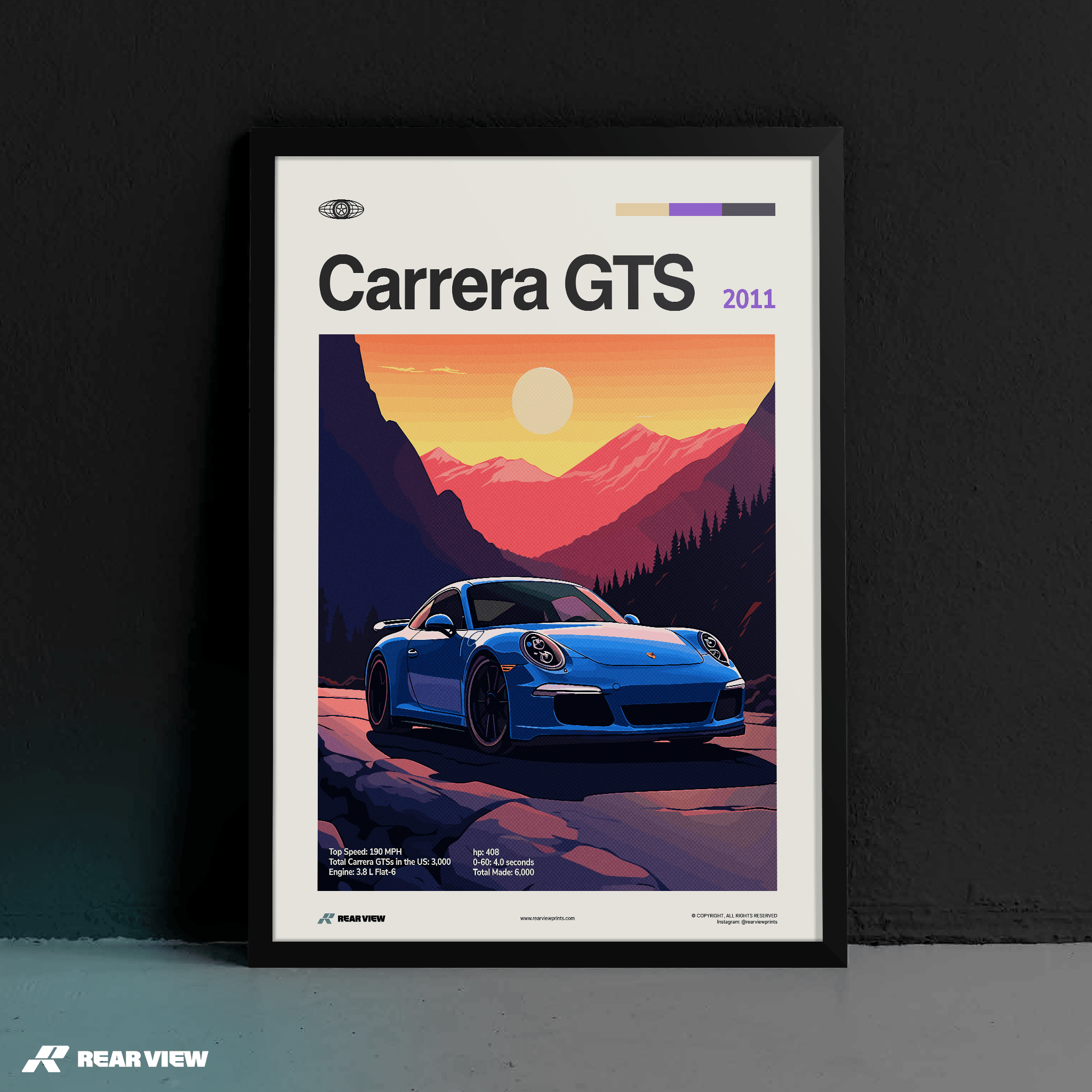 911 Carrera GTS 2011 - Car Print