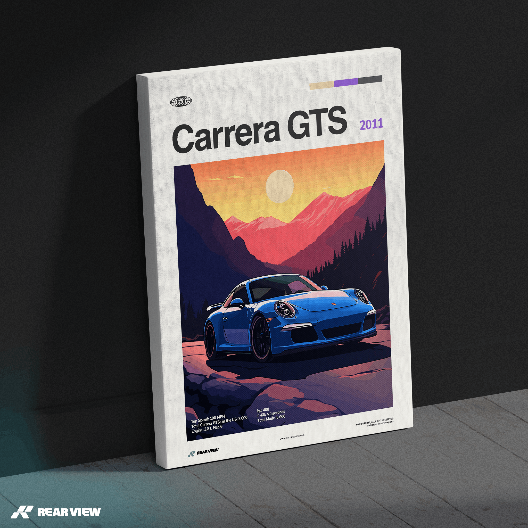 911 Carrera GTS 2011 - Car Print