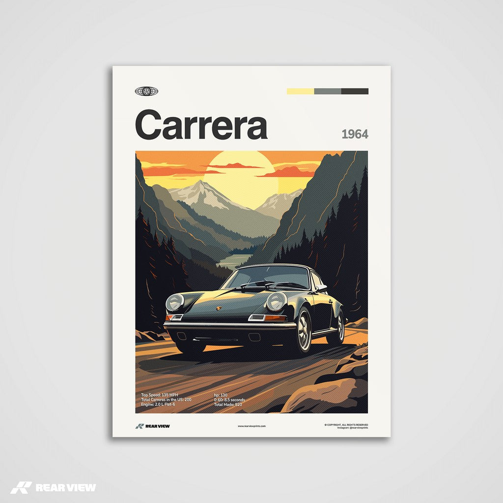 911 Carrera 1964 - Car Print