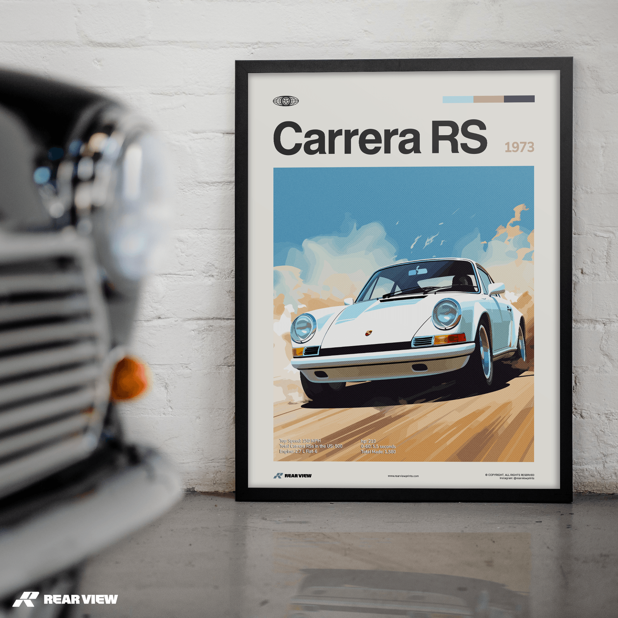 911 Carrera RS 1973 - Car Print