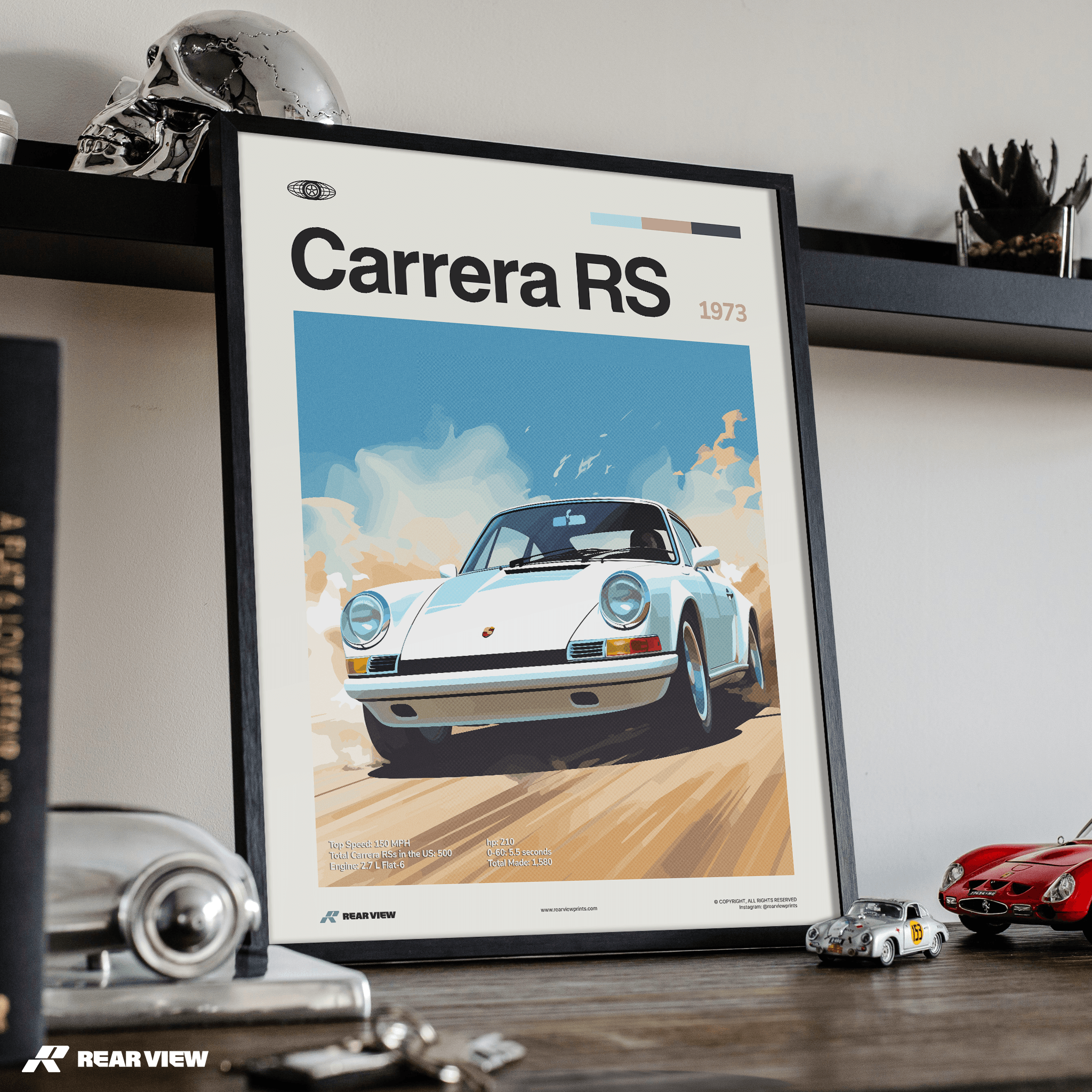 911 Carrera RS 1973 - Car Print