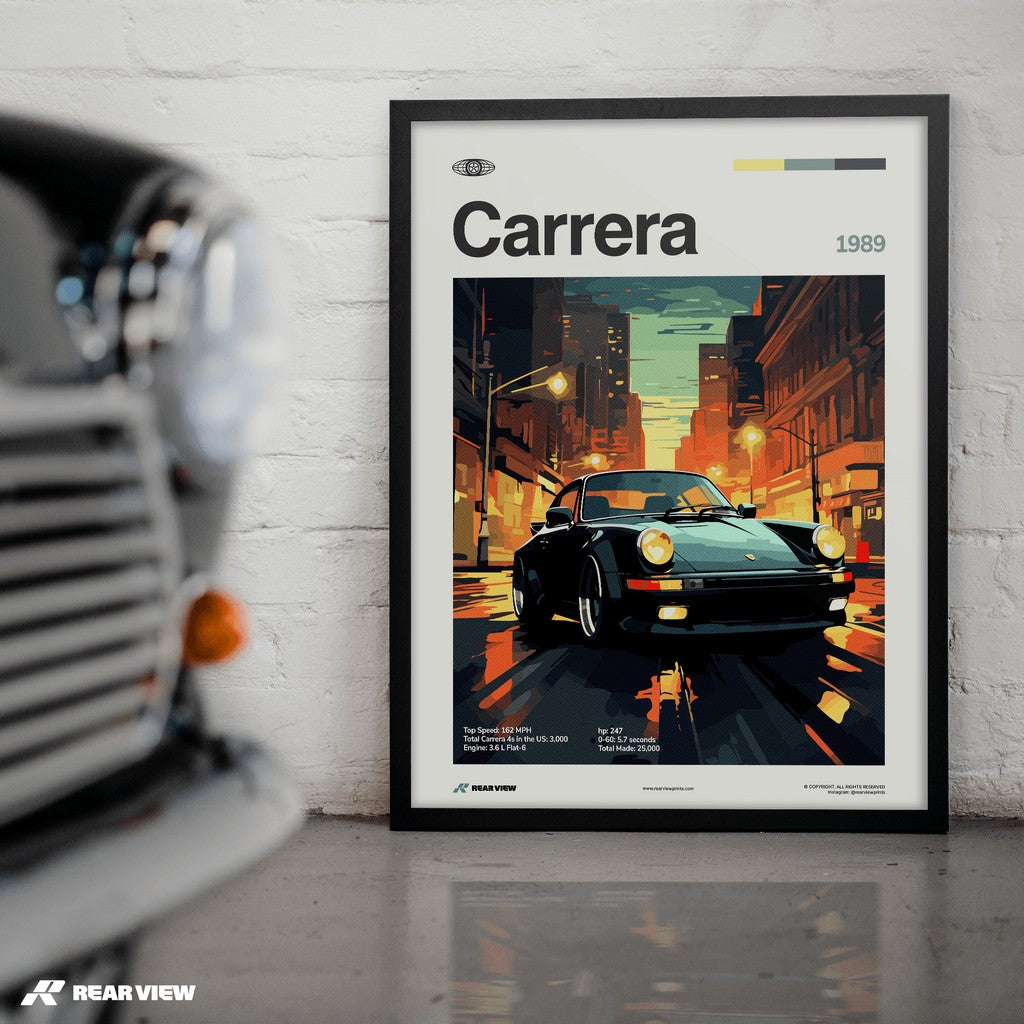 911 Carrera 1989 - Car Print