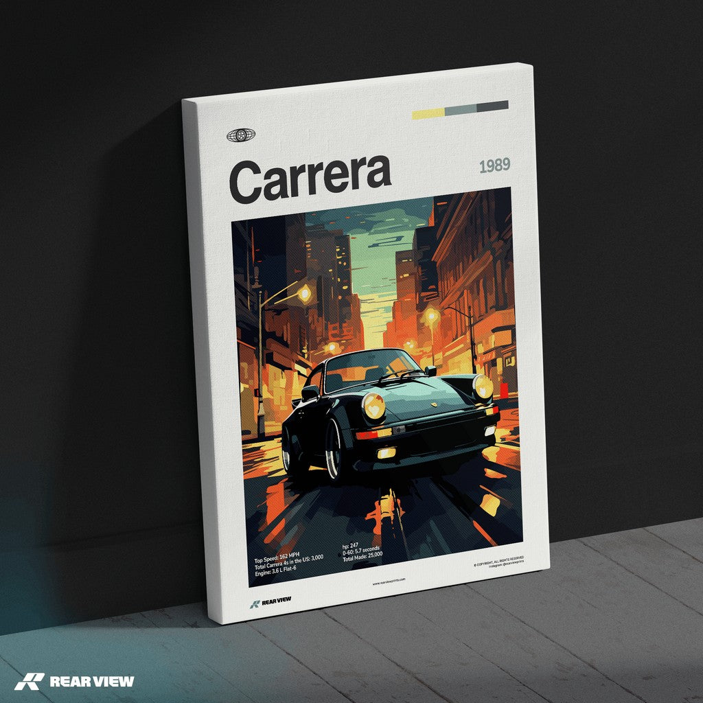 911 Carrera 1989 - Car Print