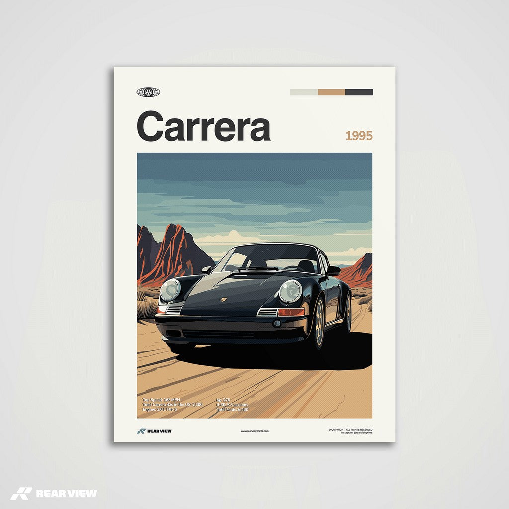 911 Carrera 4s 1995 - Car Print