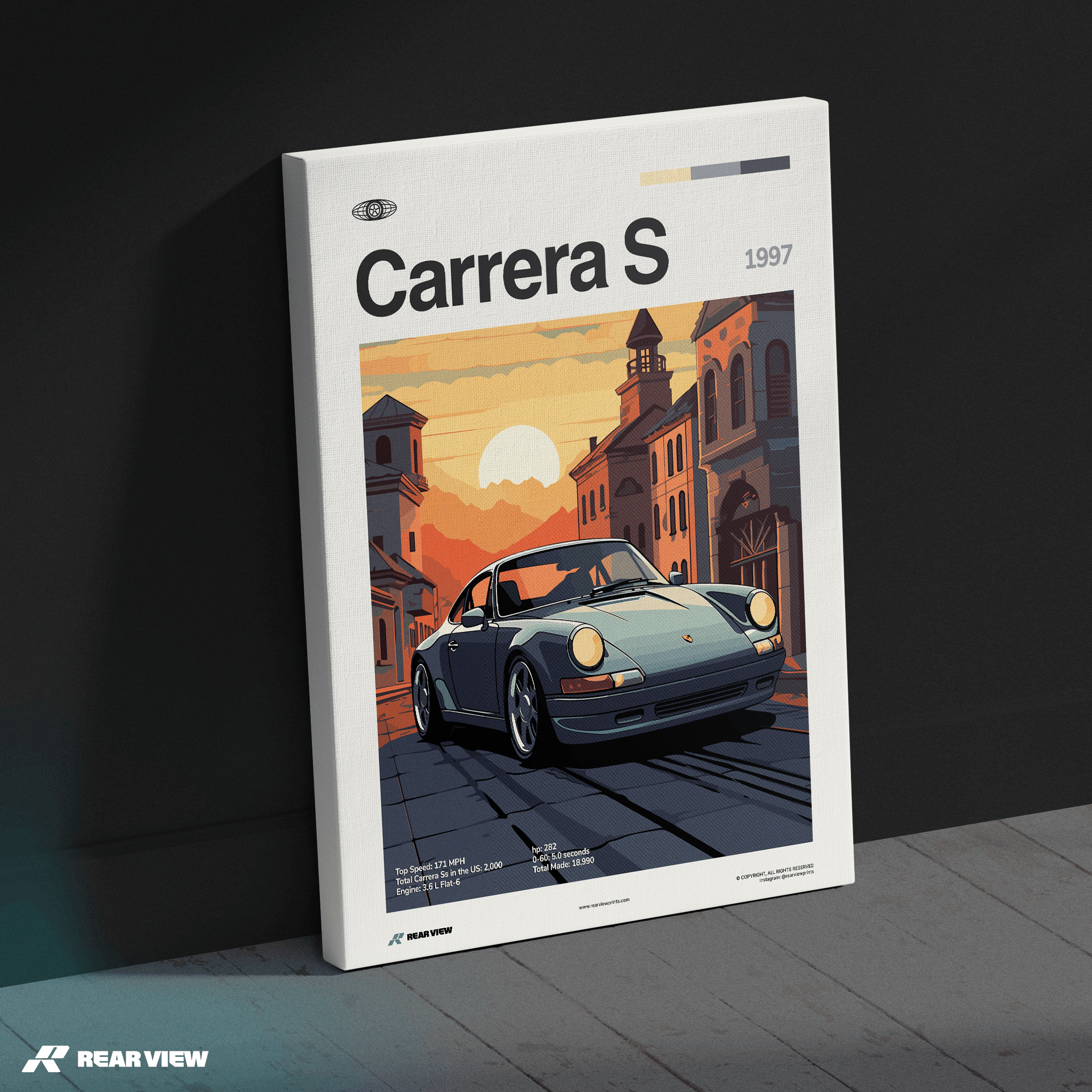 911 Carrera S 1997 - Car Print