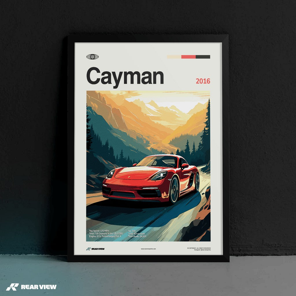 718 Cayman 2016 - Car Print