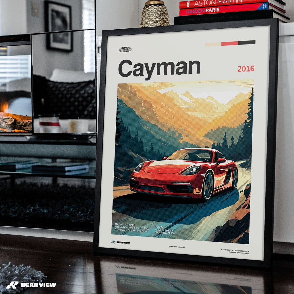 718 Cayman 2016 - Car Print