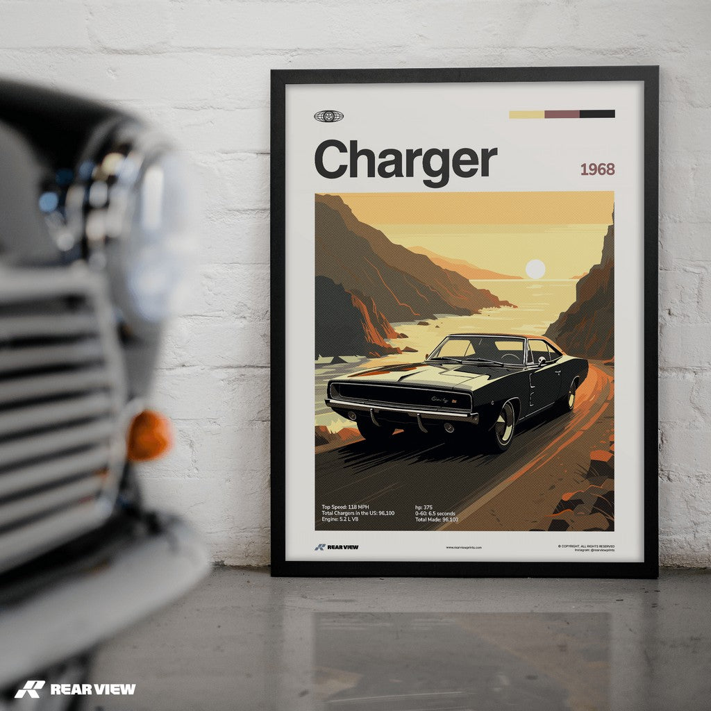 Charger 1968 - Car Print