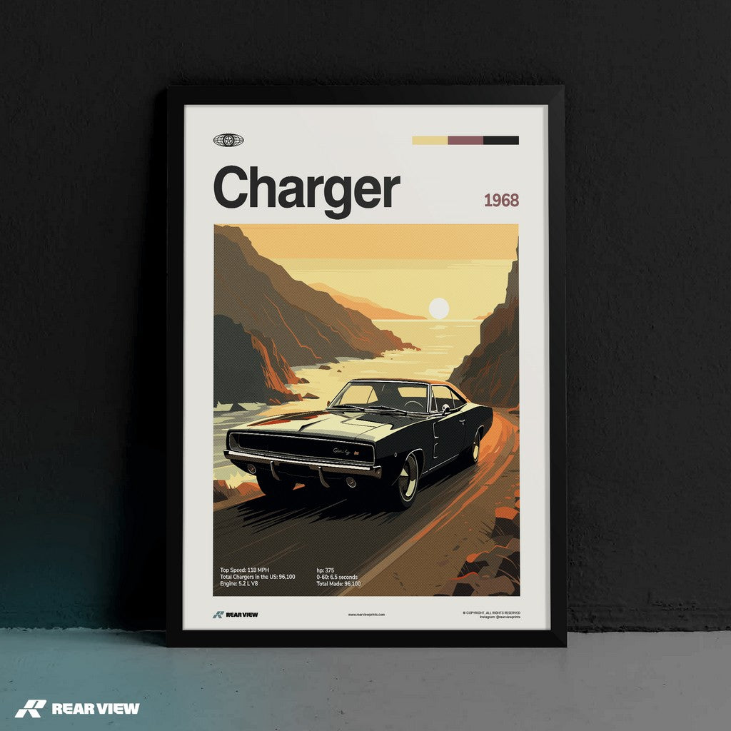 Charger 1968 - Car Print