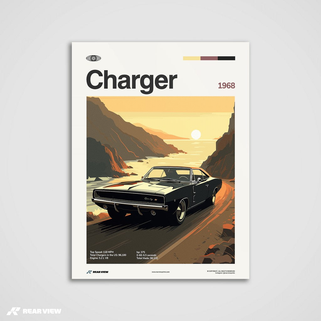 Charger 1968 - Car Print