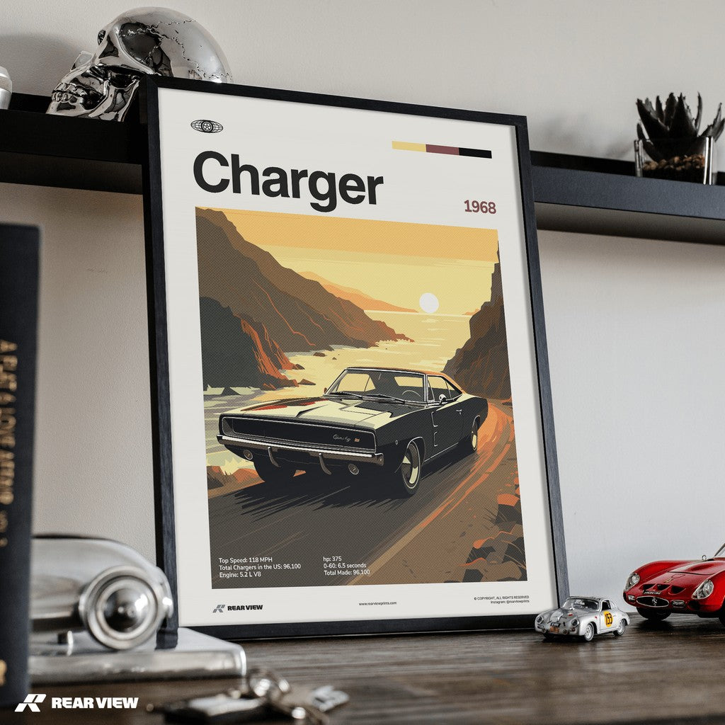 Charger 1968 - Car Print