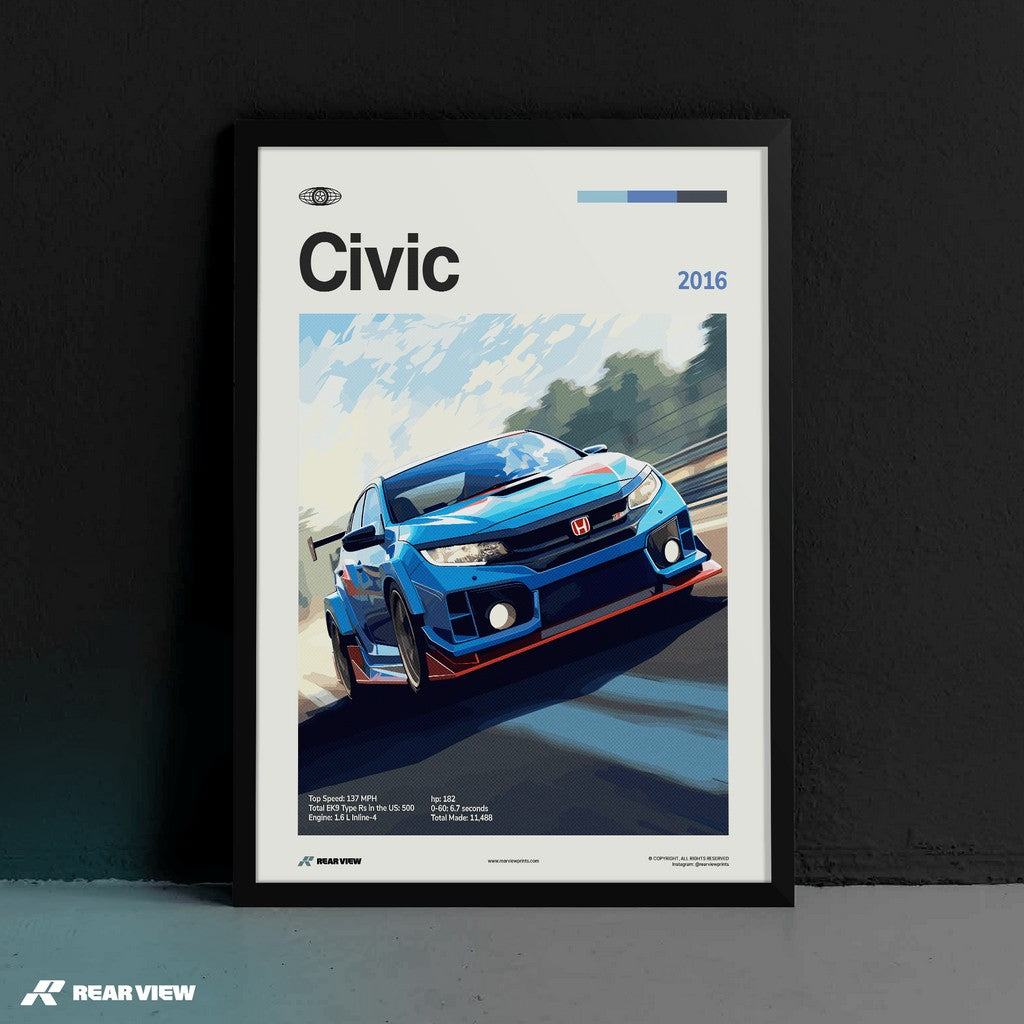 Civic 2016 - Car Print