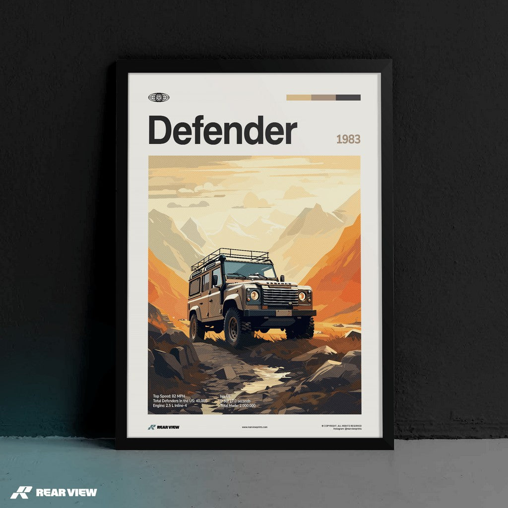 Defender 1983 - Car Print