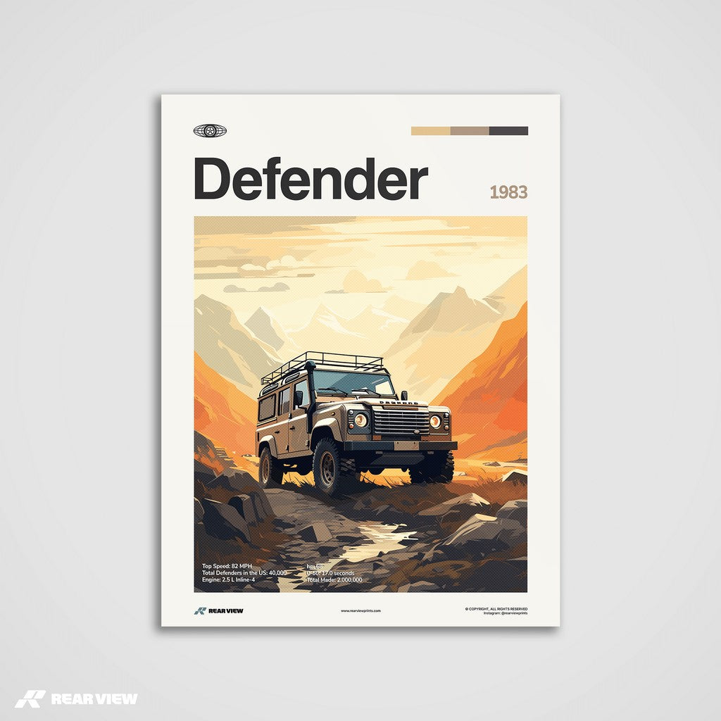 Defender 1983 - Car Print