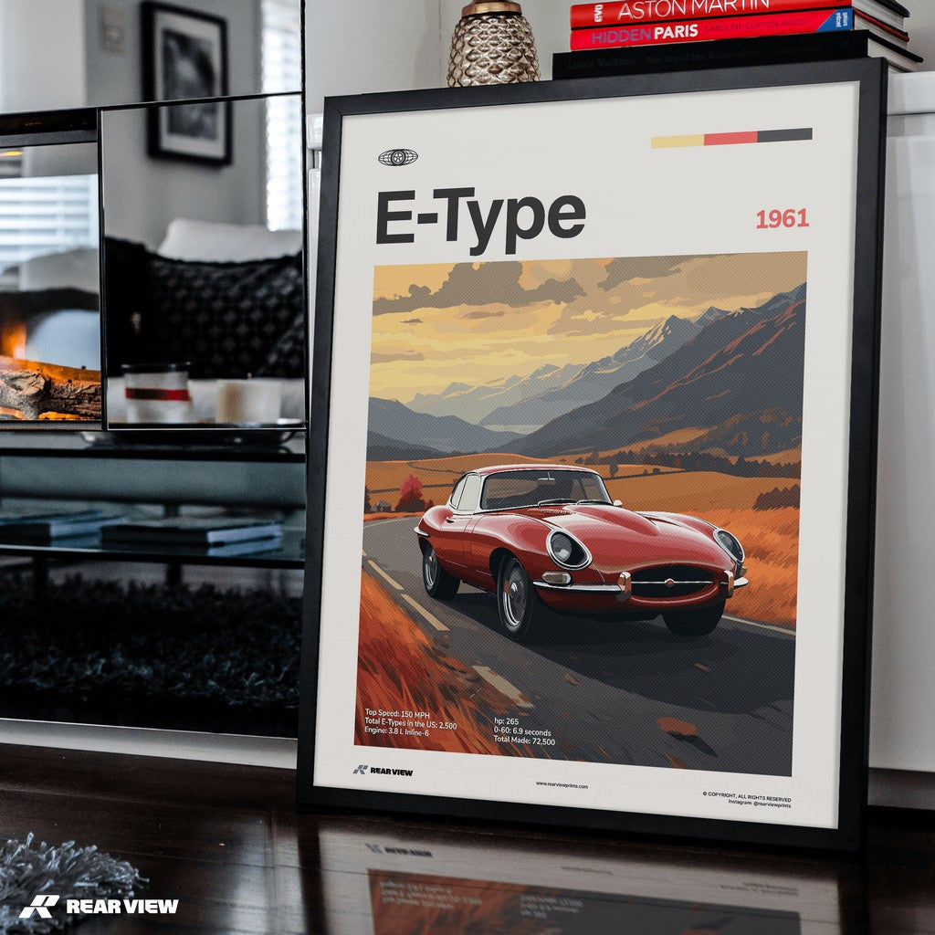 E-Type 1961 - Car Print