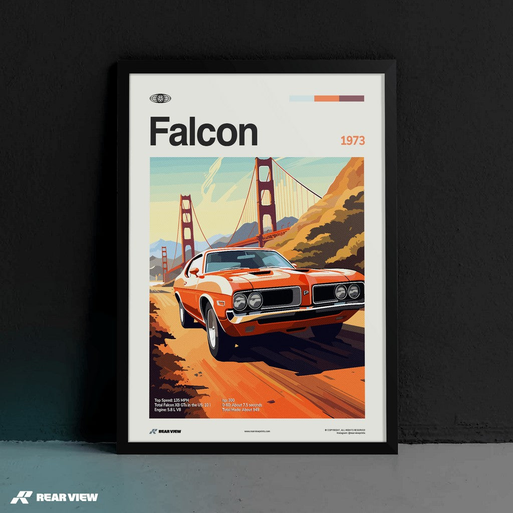 Falcon 1973 - Car Print