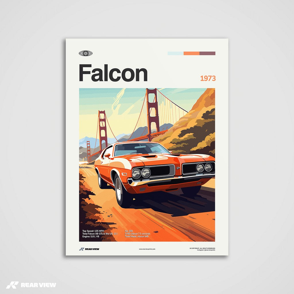 Falcon 1973 - Car Print