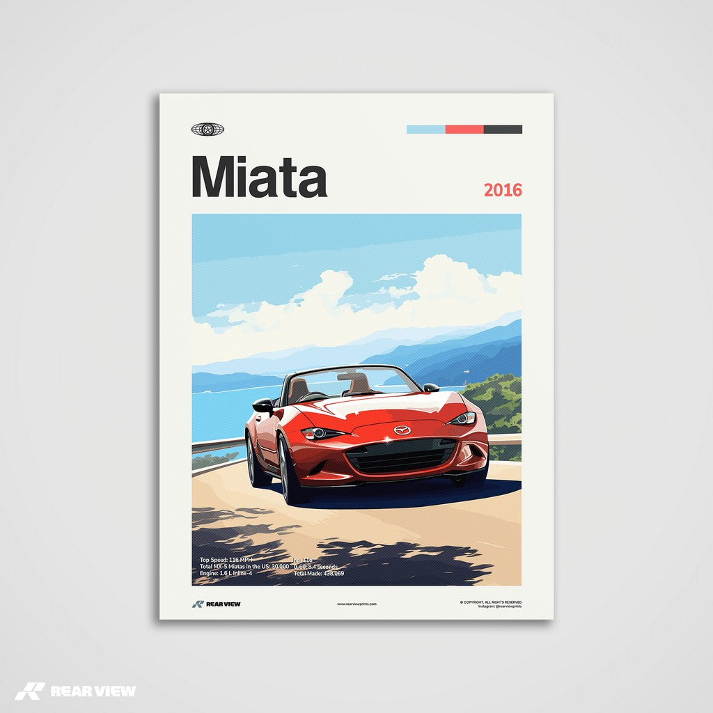 Miata 2016 - Car Print