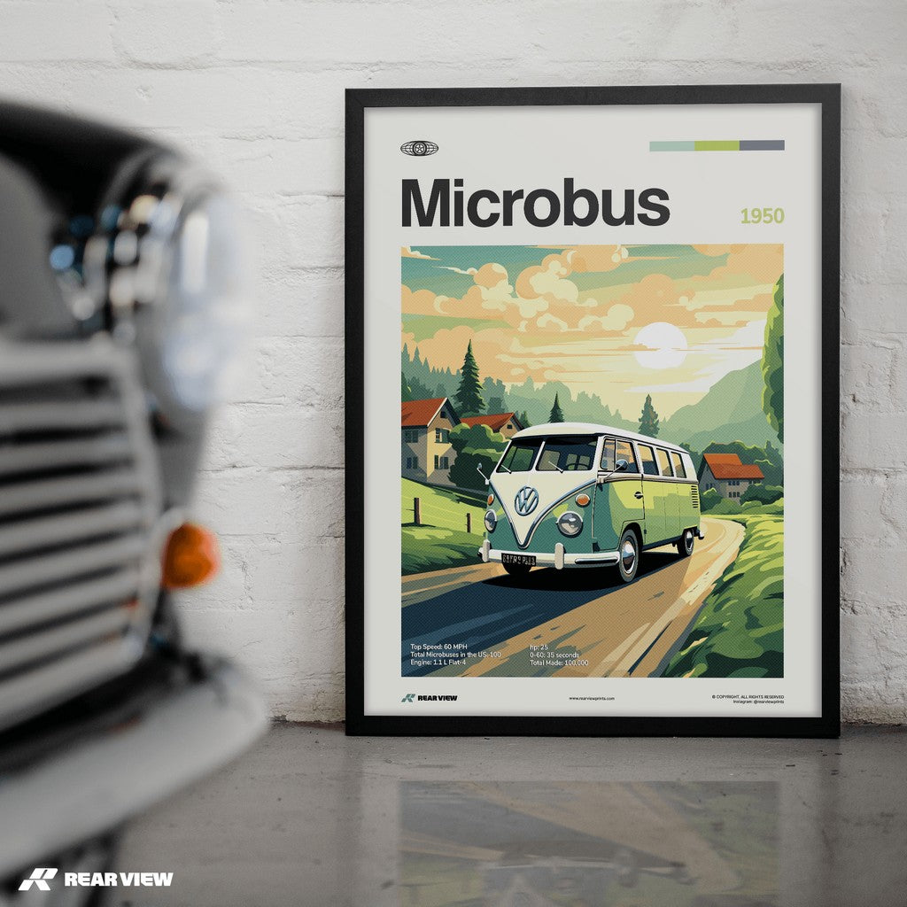 Microbus 1950 - Car Print