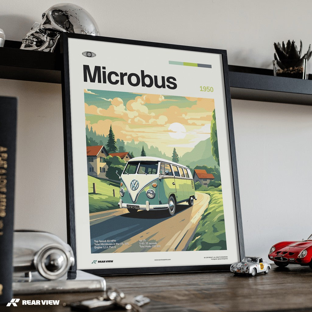 Microbus 1950 - Car Print