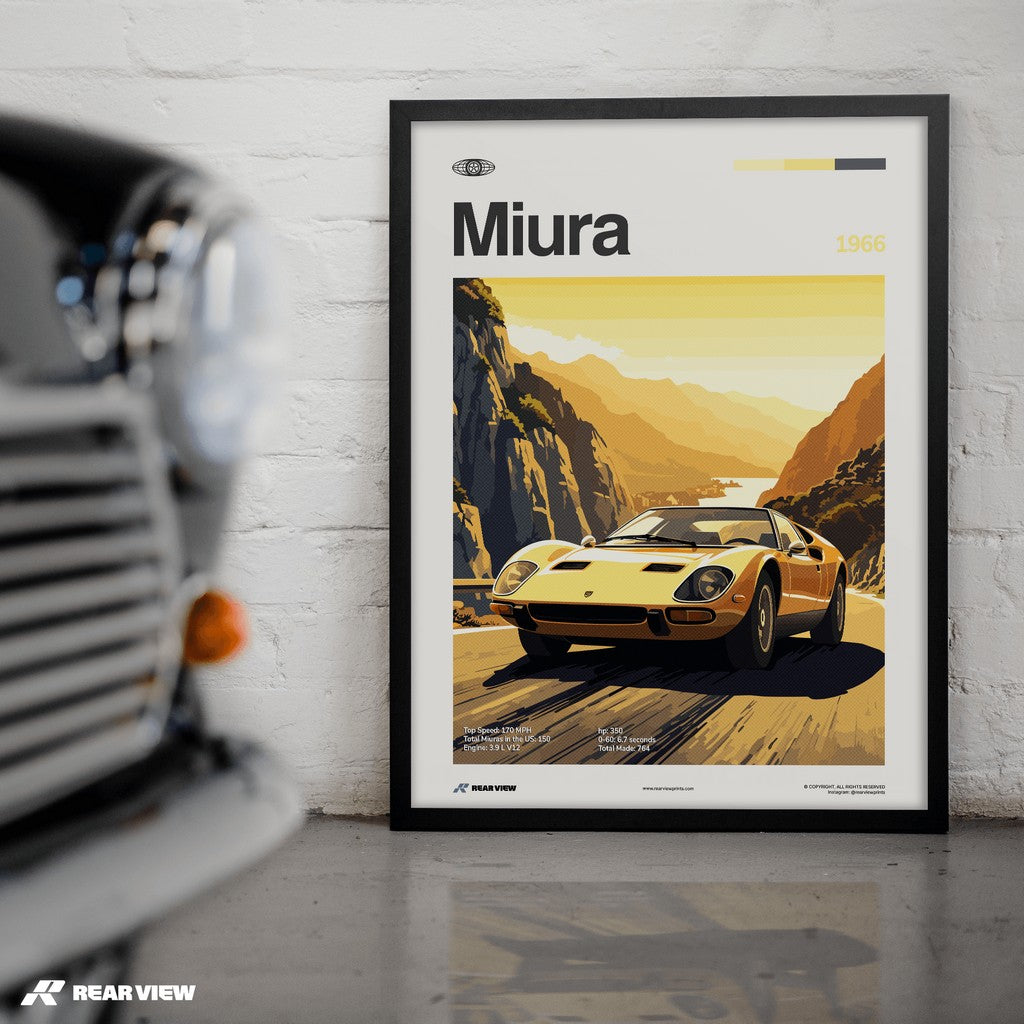 Miura 1966 - Car Print