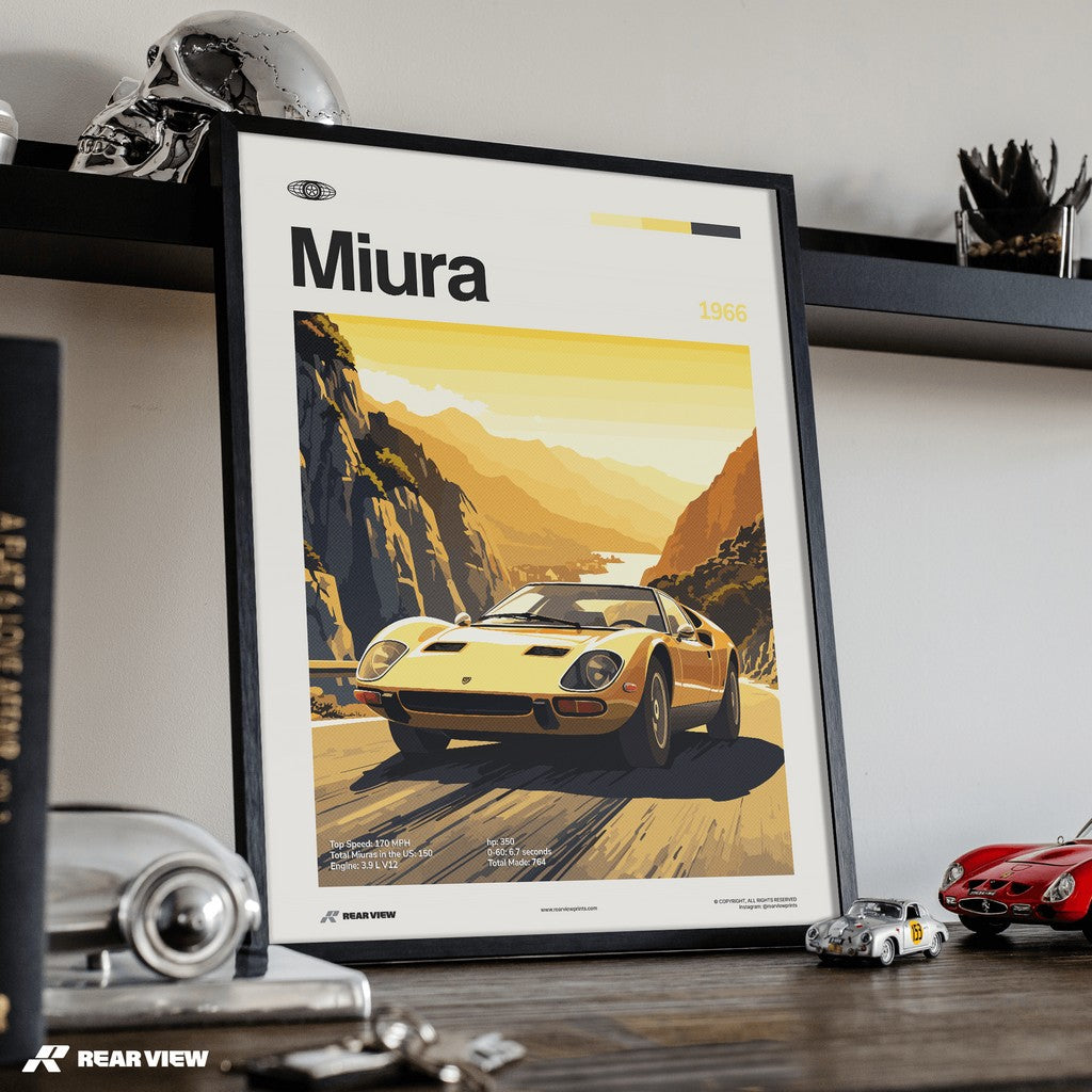 Miura 1966 - Car Print