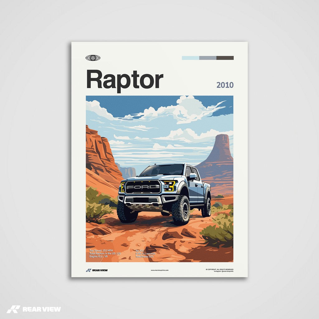 Raptor 2010 - Car Print