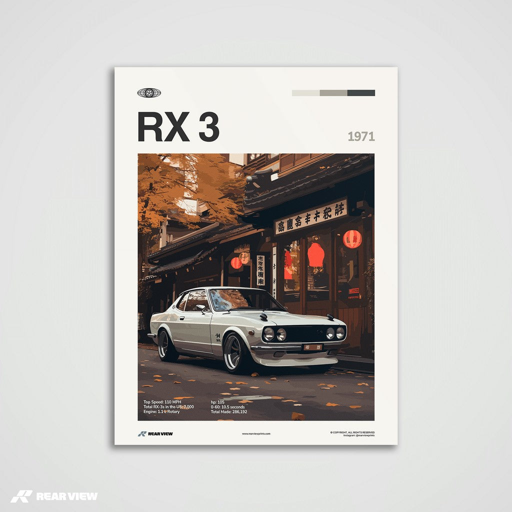RX-3 1971 - Car Print