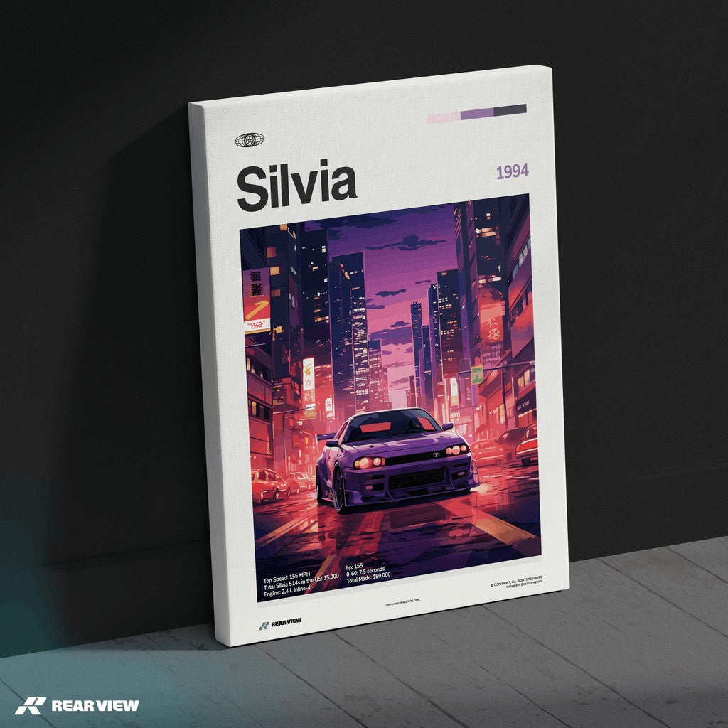 Silvia 1994 - Car Print