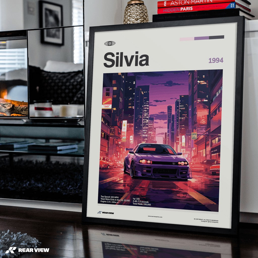 Silvia 1994 - Car Print