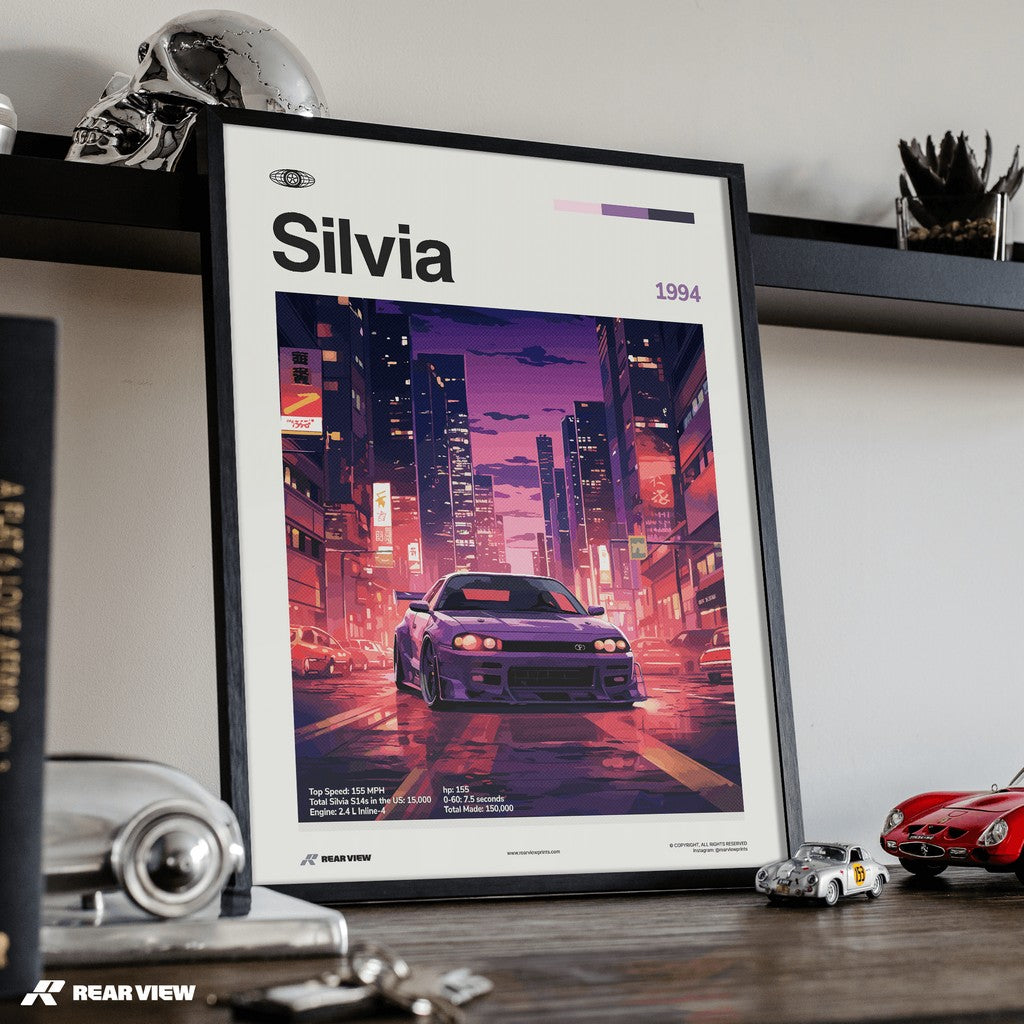 Silvia 1994 - Car Print