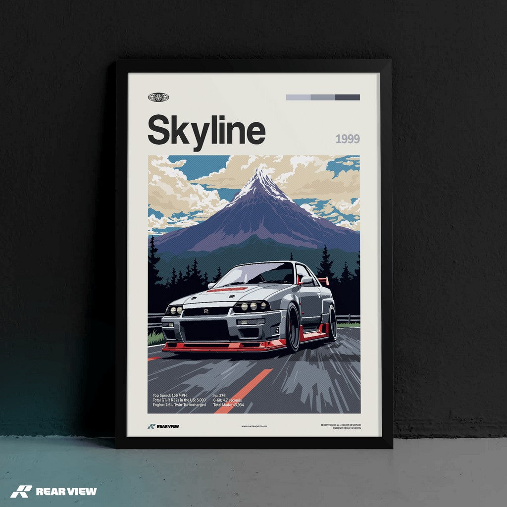 Skyline 1999 - Car Print