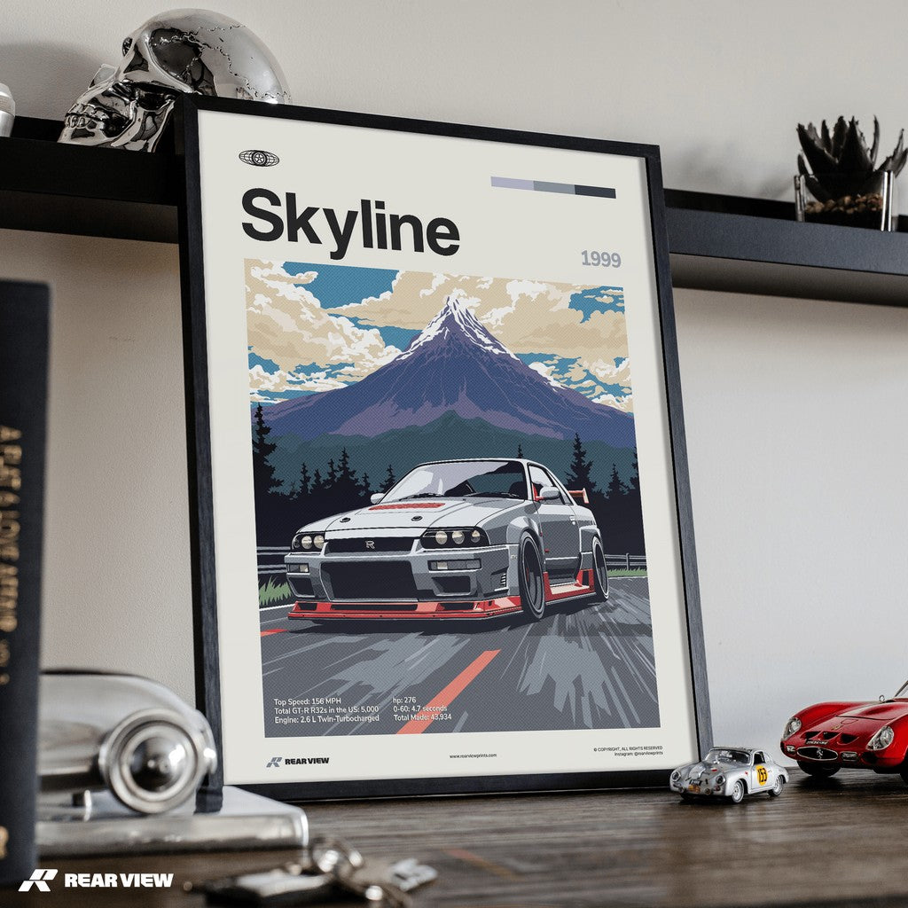 Skyline 1999 - Car Print
