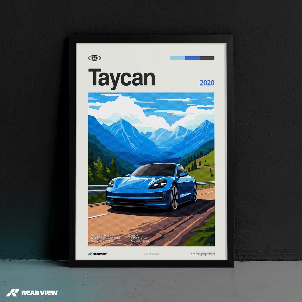 Taycan 2020 - Car Print