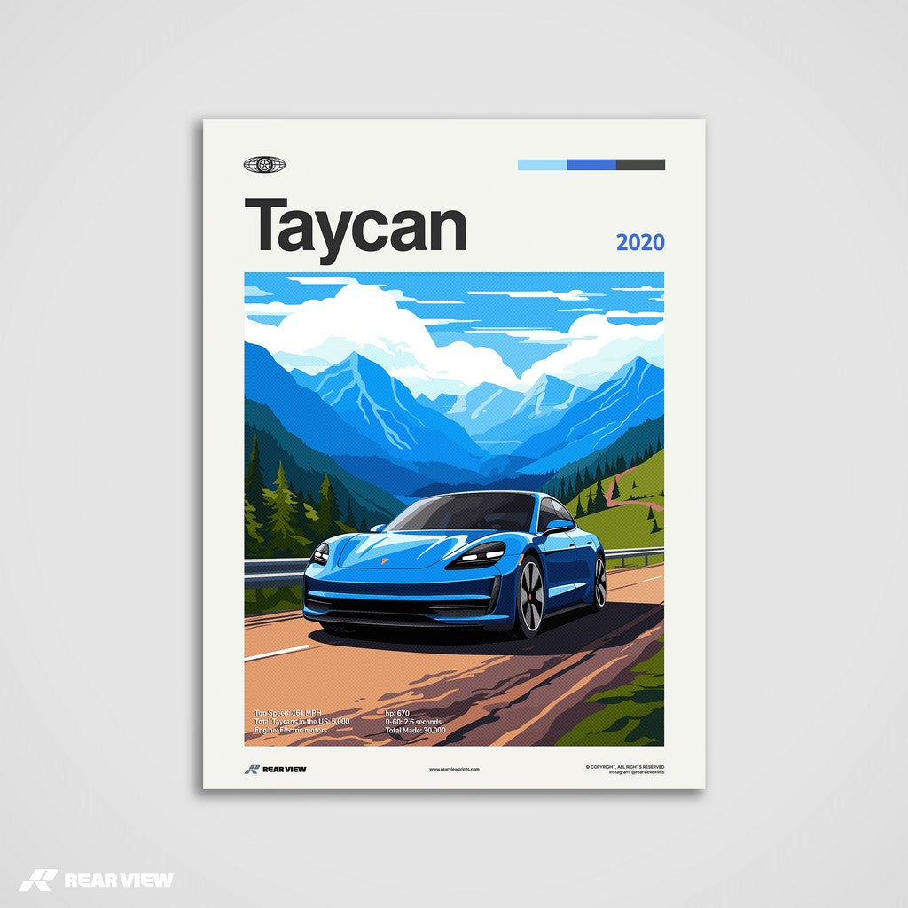 Taycan 2020 - Car Print