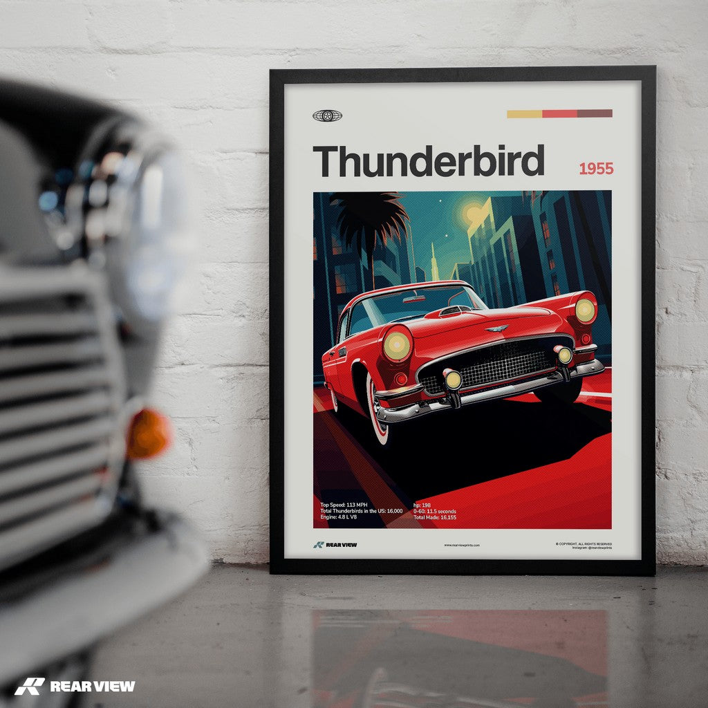 Thunderbird 1955 - Car Print