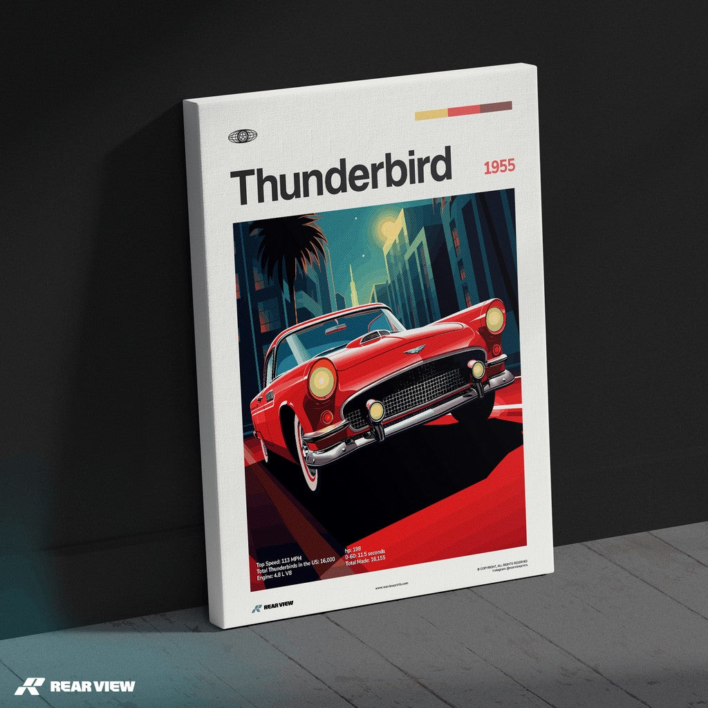 Thunderbird 1955 - Car Print