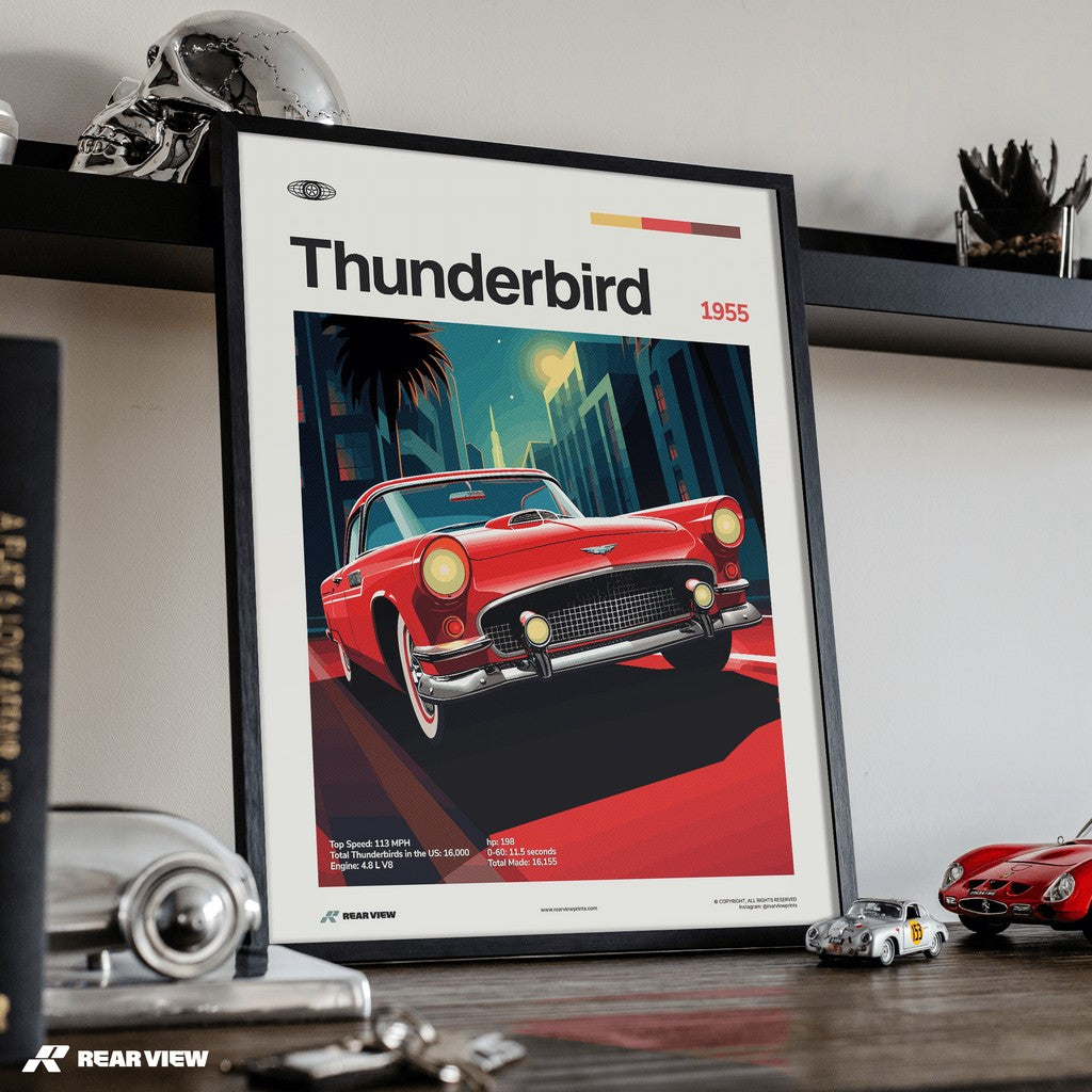 Thunderbird 1955 - Car Print